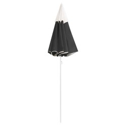 Parasol de jardin avec mât en acier anthracite 180 cm 569570569570