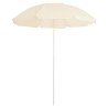 Parasol de jardin avec mât en acier sable 180 cm 569571569571