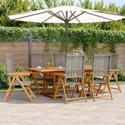 Chaises de jardin pliantes lot de 6 47x47x89cm bois massif teck 569575569575