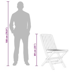 Chaises de jardin pliantes lot de 6 47x47x89cm bois massif teck 569575569575