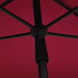 Parasol de jardin avec mât 210x140 cm Rouge bordeaux 569581569581