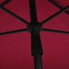Parasol de jardin avec mât 210x140 cm Rouge bordeaux 569581569581