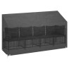 Housses de banc de jardin 2 pcs 12 œillets 210x70x70/88 cm PE 569582569582