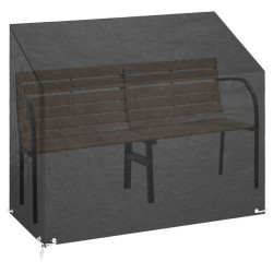 Housses de banc de jardin 2 pcs 8 œillets 160x70x70/88 cm PE 569583569583
