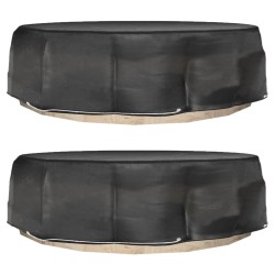 Housses pour salon îlot 2 pcs 8 œillets Ø188x50 cm rond 569594569594