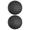 Housses pour salon îlot 2 pcs 8 œillets Ø188x50 cm rond 569594569594