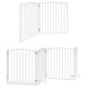 Barrière pour chien porte pliable 10 panneaux bois de peuplier 569600569600