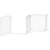 Barrière pour chien porte pliable 10 panneaux bois de peuplier 569600569600