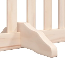 Barrière pour chien porte pliable 8 panneaux bois de peuplier 569604569604