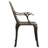 Chaises de jardin lot de 4 Aluminium coulé Bronze 569607569607