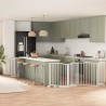 Barrière pour chien porte pliable 12 panneaux bois de peuplier 569610569610