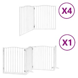 Barrière pour chien porte pliable 12 panneaux bois de peuplier 569610569610