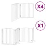 Barrière pour chien porte pliable 12 panneaux bois de peuplier 569610569610
