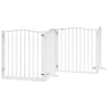 Barrière pour chien porte pliable 12 panneaux bois de peuplier 569610569610