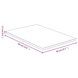 Dessus de table 40x60x1,5 cm bambou 569612569612