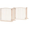 Barrière pour chien porte pliable 12 panneaux bois de peuplier 569616569616