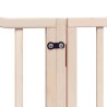 Barrière pour chien porte pliable 12 panneaux bois de peuplier 569616569616