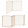 Barrière pour chien avec porte pliable 6 panneaux bois peuplier 569618569618