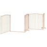 Barrière pour chien avec porte pliable 6 panneaux bois peuplier 569618569618