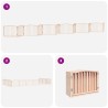Barrière pour chien porte pliable 12 panneaux bois de peuplier 569620569620
