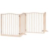 Barrière pour chien porte pliable 8 panneaux bois de peuplier 569621569621