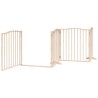 Barrière pour chien porte pliable 8 panneaux bois de peuplier 569621569621