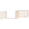 Barrière pour chien porte pliable 12 panneaux bois de peuplier 569622569622