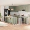 Barrière pour chien porte pliable 6panneaux blanc bois peuplier 569624569624