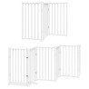 Barrière pour chien porte pliable 12 panneaux bois de peuplier 569625569625