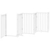 Barrière pour chien porte pliable 12 panneaux bois de peuplier 569625569625
