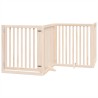 Barrière pour chien porte pliable 10 panneaux bois de peuplier 569627569627