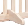 Barrière pour chien porte pliable 10 panneaux bois de peuplier 569627569627