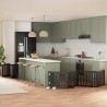 Barrière pour chien porte pliable 10panneaux noir bois peuplier 569628569628