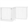Barrière pour chien porte pliable 10 panneaux bois de peuplier 569630569630