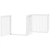 Barrière pour chien porte pliable 10 panneaux bois de peuplier 569630569630