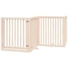 Barrière pour chien porte pliable 12 panneaux bois de peuplier 569631569631