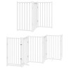 Barrière pour chien porte pliable 15 panneaux bois de peuplier 569633569633