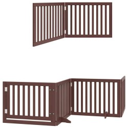 Barrière pour chien porte pliable 10 panneaux bois de peuplier 569635569635