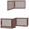 Barrière pour chien porte pliable 10 panneaux bois de peuplier 569635569635