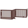 Barrière pour chien porte pliable 10 panneaux bois de peuplier 569635569635