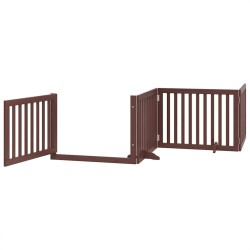Barrière pour chien porte pliable 10 panneaux bois de peuplier 569635569635