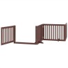 Barrière pour chien porte pliable 10 panneaux bois de peuplier 569635569635
