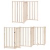 Barrière pour chiens avec porte pliable 9panneaux bois peuplier 569636569636