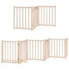 Barrière pour chien porte pliable 15 panneaux bois de peuplier 569638569638