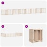 Barrière pour chien porte pliable 15 panneaux bois de peuplier 569638569638