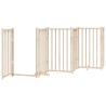 Barrière pour chien porte pliable 12 panneaux bois de peuplier 569641569641