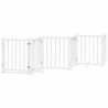 Barrière pour chien porte pliable 15 panneaux bois de peuplier 569642569642