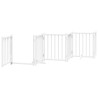 Barrière pour chien porte pliable 15 panneaux bois de peuplier 569642569642
