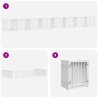 Barrière pour chien porte pliable 15 panneaux bois de peuplier 569642569642
