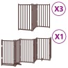 Barrière pour chien porte pliable 15 panneaux bois de peuplier 569645569645
